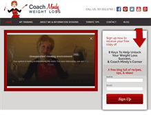 Tablet Screenshot of coachmindy.com